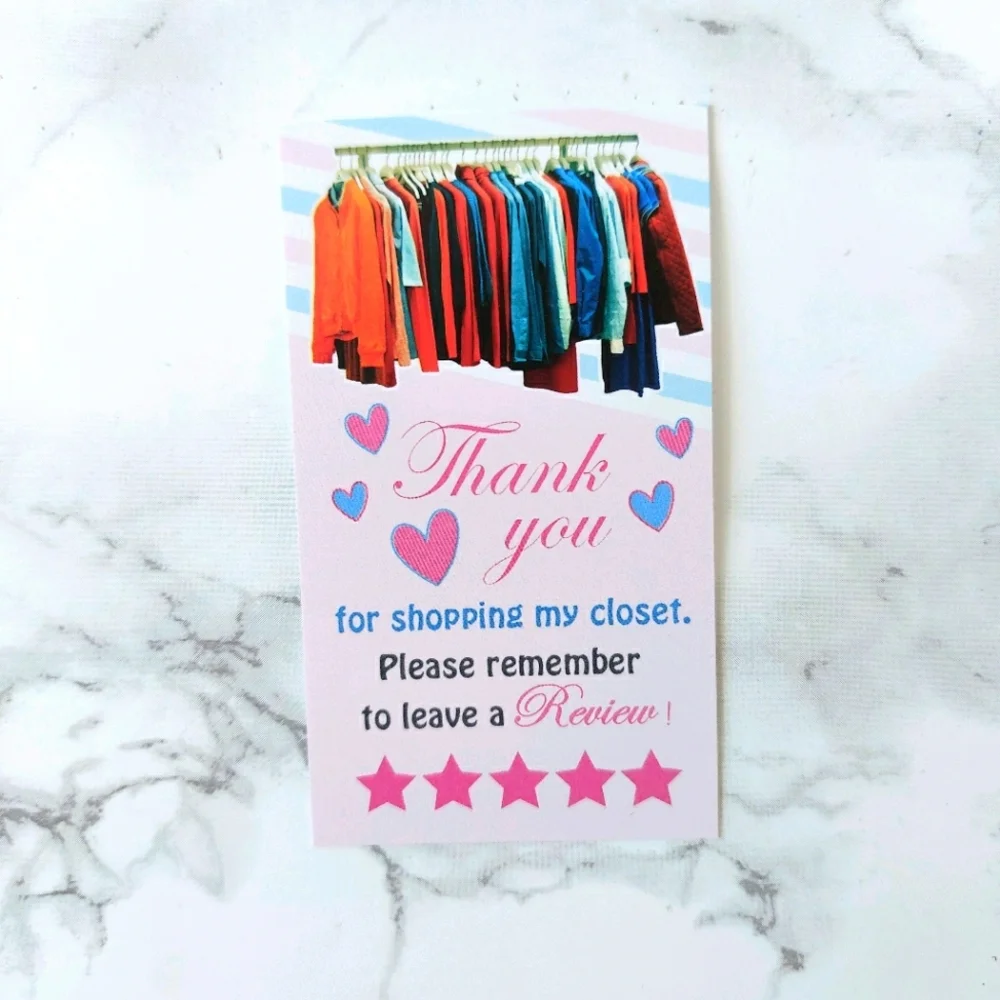100 Thank You Cards insert business card - Picture 13 of 16